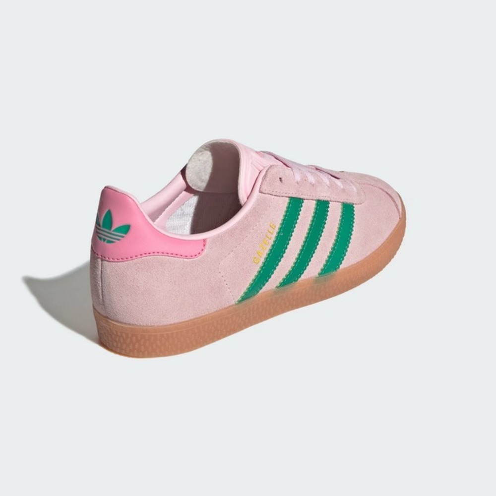 Adidas Gazelle Clear Pink Court Green GS Shoes JP7128 NEW Size 5.5 - Picture 2 of 6